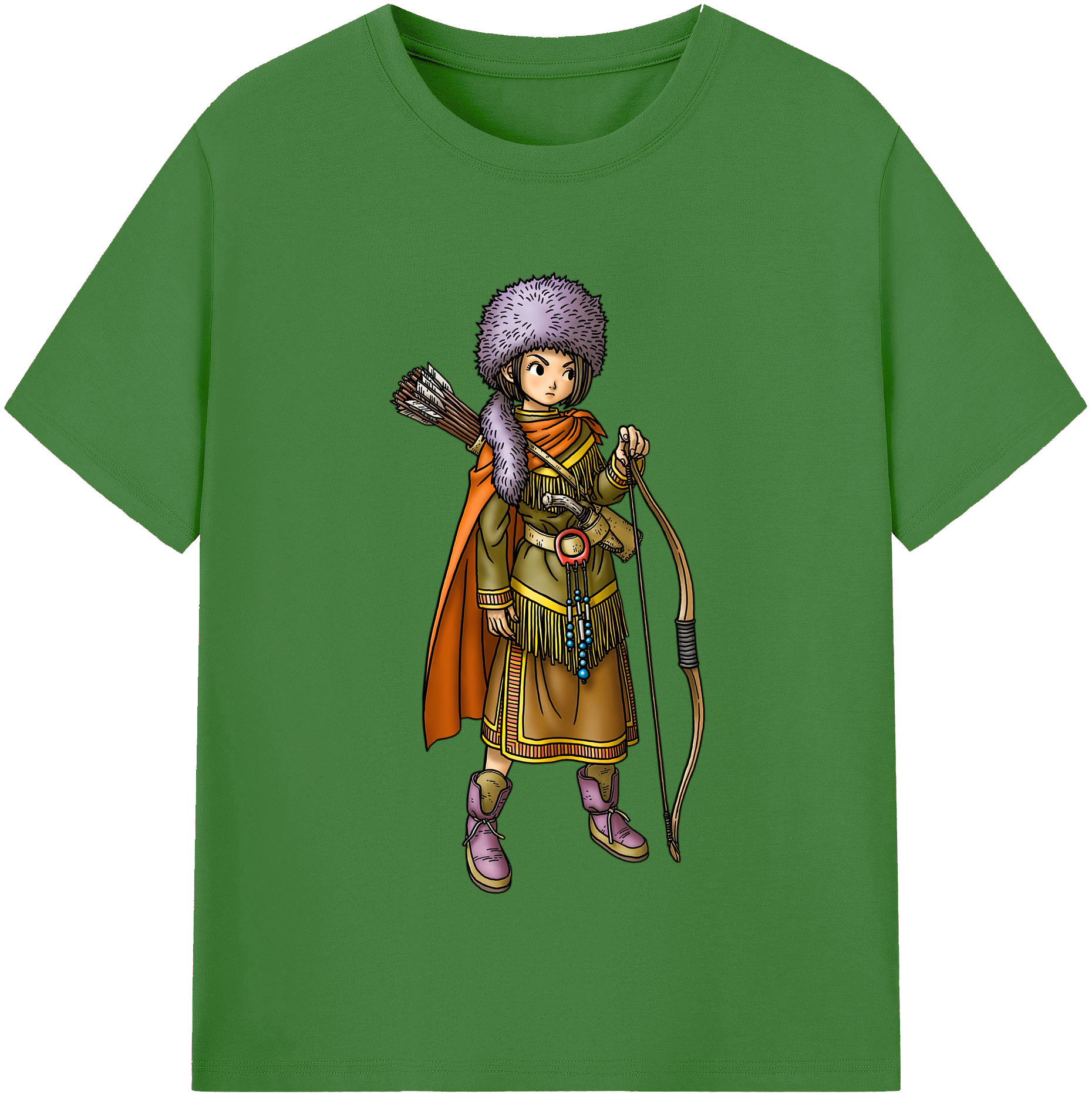 （画像用） ドラゴンクエスト Doragon Kuesuto Dragon Quest レディースカジュアルプリントTシャツ（綿100％）